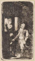 TvB G 2371
<br/>
Nachtscène met lantaarn
<br/>
<em>Anoniem (19de eeuw)</em>